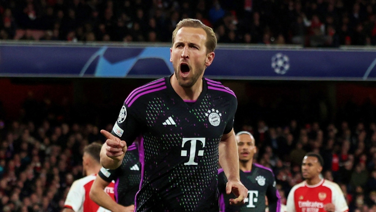 Harry Kane lập kỷ lục ấn tượng sau trận Arsenal 2-2 Bayern